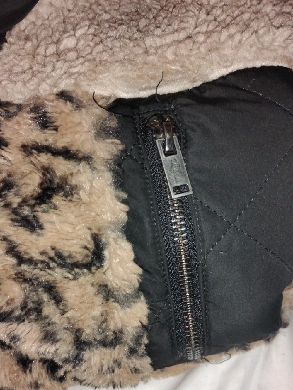 Rails Cream Sherpa and Leopard-Print Shirt Jacket
